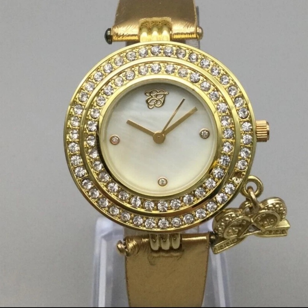 Elizabeth Taylor 35mm Gold Crystal-Embellished Women's Watch